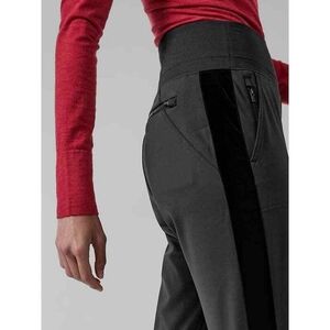 ATHLETA VENICE BLACK VELVET STRIPE JOGGER 2XL